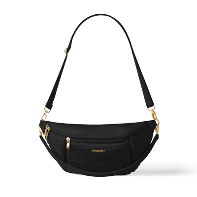 Baggallini Women's Stanton Woven Crossbody Bag In Black