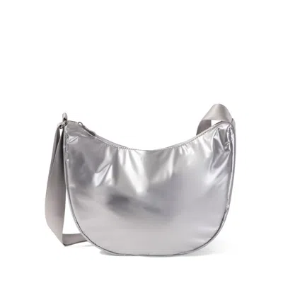 Baggallini Women's Swift Crescent Crossbody Bag In Silver