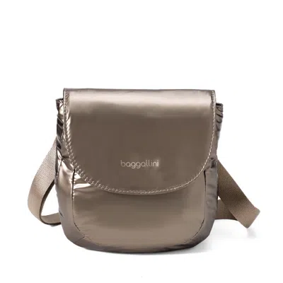 Baggallini Women's Swift Flap Mini Crossbody Bag In Gray