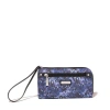 Baggallini Zip Around Rfid Wallet Wristlet In Indigo Petal