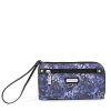 Baggallini Zip Around Wallet In Indigo Petal