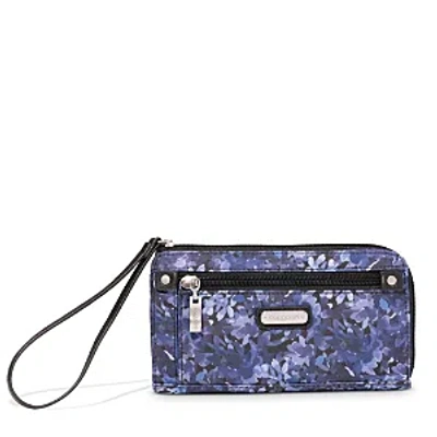 Baggallini Zip Around Wallet In Indigo Petal