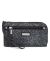 Baggallini Zip Around Wallet In Midnight Blossom