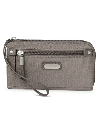 Baggallini Zip Around Wallet In Sterling Shimmer