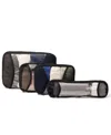 Baggallini Zipper Compression 4-piece Cube Set In Multi
