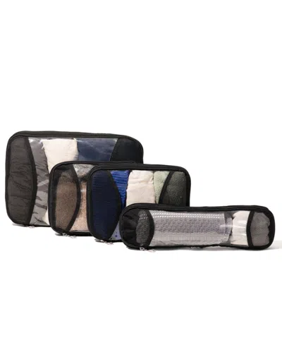 Baggallini Zipper Compression 4-piece Cube Set In Multi