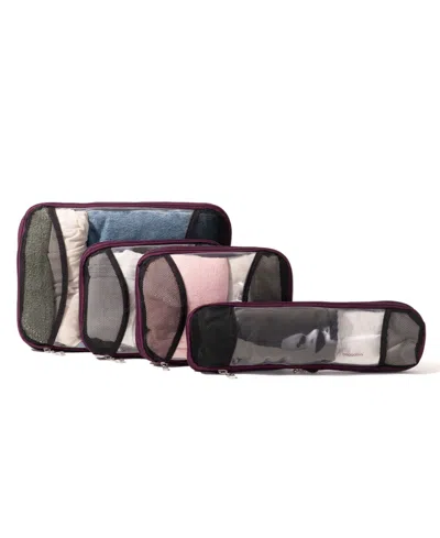 Baggallini Zipper Compression 4-piece Cube Set In Multi