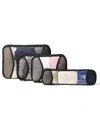 Baggallini Zipper Compression 4-piece Cube Set In Multi