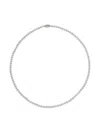 Baggins 14k White Gold Akoya Pearl Necklace In Metallic