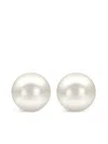 Baggins 14k Yellow Gold Akoya Pearl Stud Earrings In White