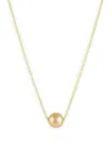 Baggins 14k Yellow Gold Sliding Golden South Sea Pearl Necklace In Gold