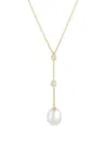 Baggins 14k Yellow Gold South Sea Pearl And Diamond Necklace In Gold