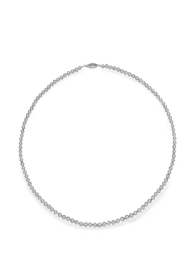 Baggins Akoya Pearl Necklace In Silver