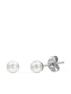 Baggins Akoya Pearl Stud Earrings In White
