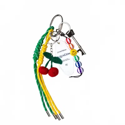 Baggly Charms Women's Cherry Pop Beaded Keychain Bag Charm In Multi