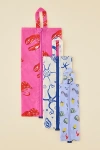 Baggu 3d Zip Pouch Set In Sea Creature At Urban Outfitters