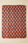 Baggu & Miffy Puffy Quilted Picnic Blanket In Flower Miffy At Urban Outfitters In Red