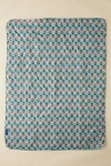 Baggu & Miffy Puffy Quilted Picnic Blanket In Tulip Miffy/uo Exclusive At Urban Outfitters