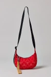 Baggu & Miffy Uo Exclusive Small Nylon Crescent Bag In Miffy Strawberry, Women's At Urban Outfitters In Miffy Strawberry