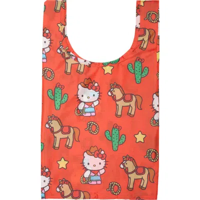 Baggu Baby  Reusable Nylon Tote In Hello Kitty Western