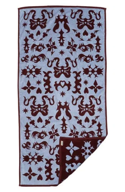 Baggu Bath Towel In Blue