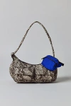 Baggu Cargo Nylon Shoulder Bag In Snakeskin, Women's At Urban Outfitters In Red