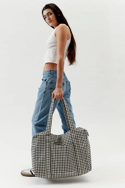 Baggu Cloud Carry-on Bag In Black/white Gingham, Women's At Urban Outfitters