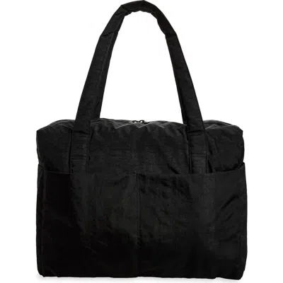 Baggu Cloud Recycled Nylon Carry-on Bag In Black