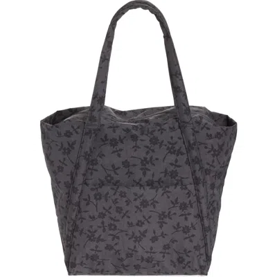 Baggu Cloud Tote Bag In Charcoal Ditsy Floral
