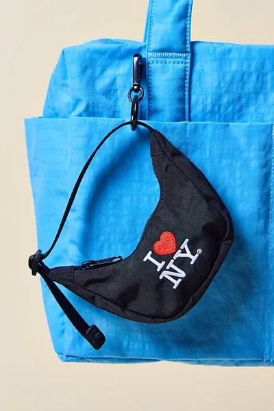 Baggu Crescent Bag Charm In I Love Ny At Urban Outfitters In Blue