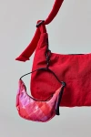 Baggu Crescent Bag Charm In Pink Star Plaid At Urban Outfitters