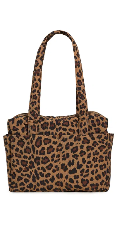 Baggu Everyday Cloud Bag Leopard In Brown