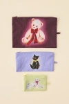 Baggu Flat Pouch Set In Fancy Animals At Urban Outfitters