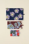 Baggu Flat Pouch Set In Night Orchard At Urban Outfitters