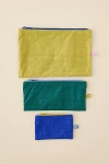 Baggu Flat Pouch Set In Pastels Colorblock At Urban Outfitters