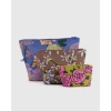 BAGGU GO POUCH SET GARDEN FLOWERS