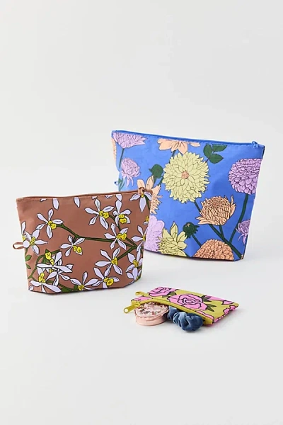 Baggu Go Pouch Set In Garden Flowers, Women's At Urban Outfitters