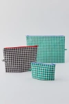 Baggu Go Pouch Set In Gingham, Women's At Urban Outfitters In Multi