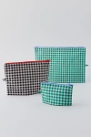 Baggu Go Pouch Set In Gingham, Women's At Urban Outfitters