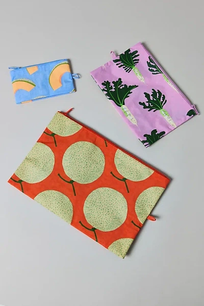 Baggu Go Pouch Set In Japanese Produce, Women's At Urban Outfitters In Japanese Produce