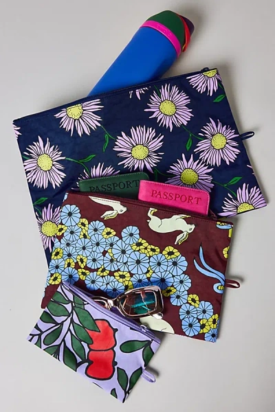 Baggu Go Pouch Set In Night Orchard, Women's At Urban Outfitters