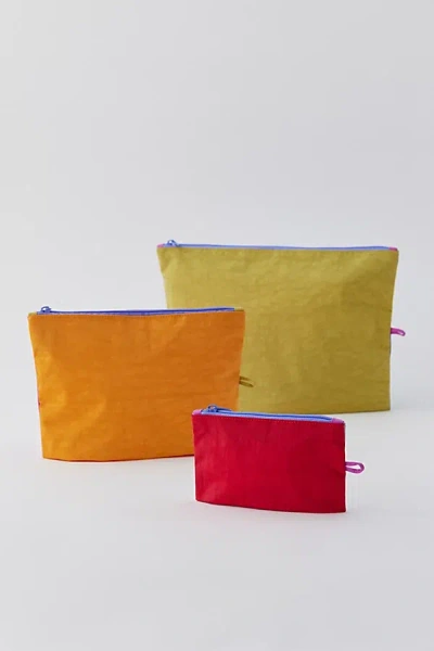 Baggu Go Pouch Set In Vacation Colorblock, Women's At Urban Outfitters In Vacation Colorblock
