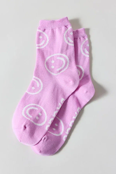 Baggu Happy Crew Sock In Pink Happy, Women's At Urban Outfitters