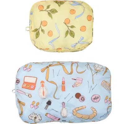 Baggu Large 2-piece Packing Cube Set In Get Ready With Me