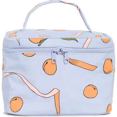 Baggu Large Cosmetic Case In Apricots Ribbons