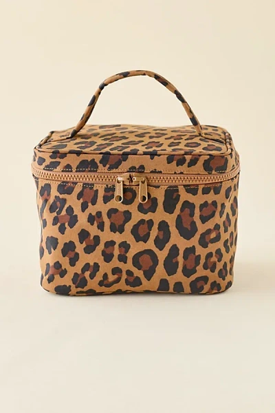Baggu Large Cosmetic Case In Leopard At Urban Outfitters