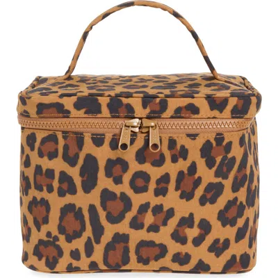 Baggu Large Cosmetic Case In Leopard