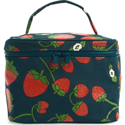Baggu Large Cosmetic Case In Strawberry Blossom