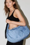 Baggu Large Nylon Crescent Bag In Digital Denim, Women's At Urban Outfitters In Blue