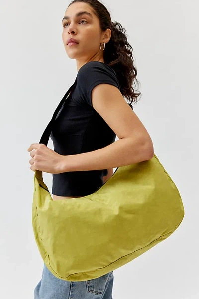 Baggu Large Nylon Crescent Bag In Lemongrass, Women's At Urban Outfitters